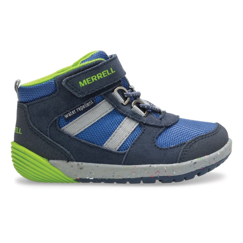 Merrell Bare Steps Ridge Jr Hiker Sneaker Kinder Navy [DE-PVRWX]